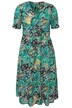 Abstract Palm Print A-Line Dress