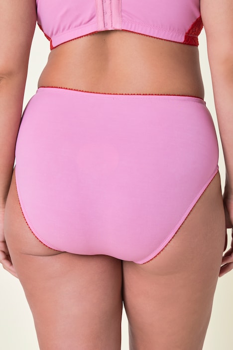 Midislip, Mesh, Spitze, Mikrofaser, höher geschnitten