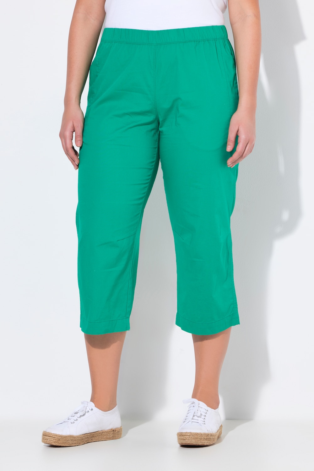 Große Größen 7/8-Hose Ruby, Damen, grün, Größe: 48, Baumwolle, Ulla Popken