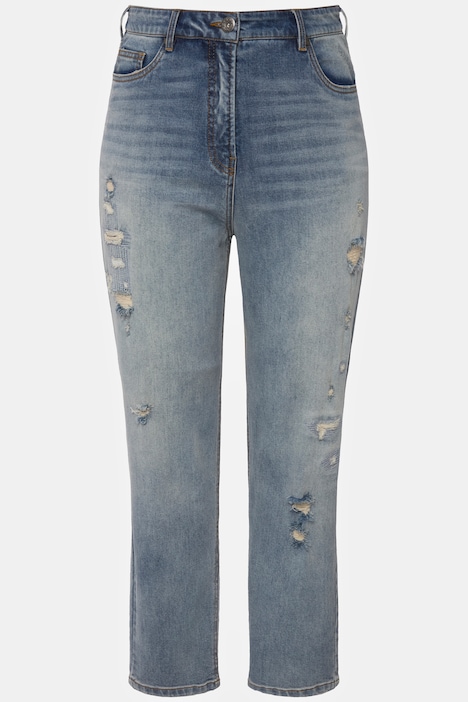 Stretch-Fit Distressed Mom Jeans | Jeans | Pants
