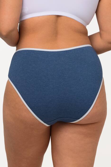 Miditrosor i 4-pack, melerade med färgade kanter