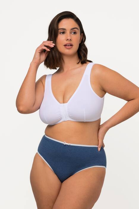 Miditrosor i 4-pack, melerade med färgade kanter