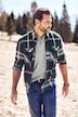 Ternet flannelsskjorte, langærmet, buttondown-krave, Modern Fit