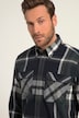 Ternet flannelsskjorte, langærmet, buttondown-krave, Modern Fit