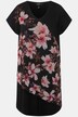 Cherry Blossom Print Layered Chiffon Sash Dress