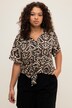 Bohemian Print Tie Blouse