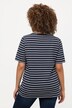 Striped Short Sleeve V-Neck Tee