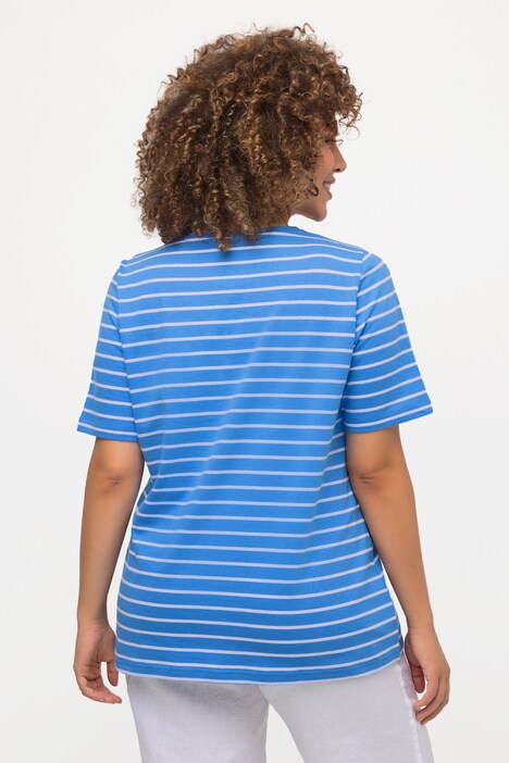 Striped Short Sleeve V-Neck Tee | T-Shirts | Knit Tops & Tees