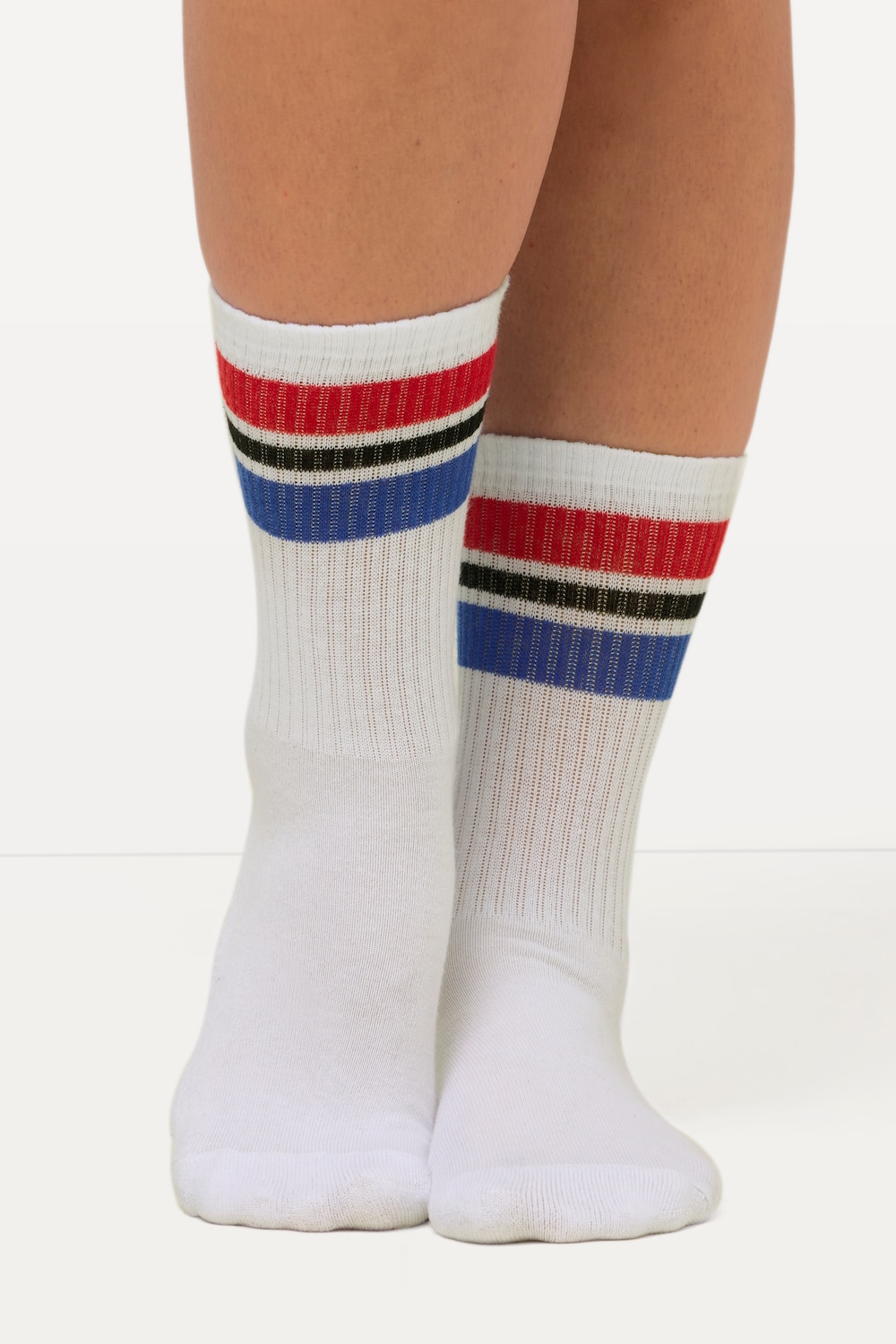 Große Größen Tennissocken, Damen, weiß, Größe: 39-42, Baumwolle/Synthetische Fasern, Ulla Popken