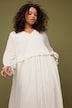 Maxikleid, A-Line, Boho Style, V-Ausschnitt, Rüschen, Langarm
