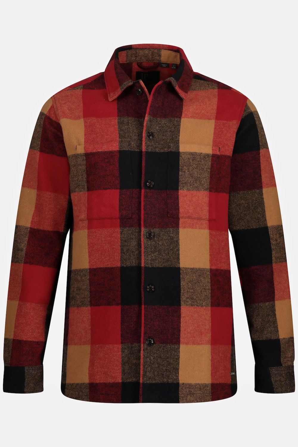 Grote Maten Overhemd, Heren, rood, Maat: 5XL, Katoen, JP1880