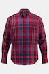 Chemise à carreaux, manches longues et col à pointes boutonnées. Coupe Modern Fit.