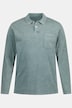 Polo aspect denim, manches longues et poche poitrine - jusqu'au 8 XL.