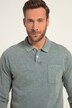 Polo aspect denim, manches longues et poche poitrine - jusqu'au 8 XL.