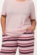 Striped Cropped Pajama Set