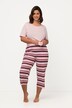 Striped Cropped Pajama Set