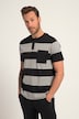 Nattdrakt, hjemmeklær, OEKO-TEX, todelt sett, T-skjorte med striper rundt, lang bukse, opptil 8XL