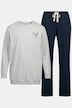 JP 1880 Schlafanzug, Bauchfit, Homewear, Zweiteiler, Langarmshirt, lange Hose, bis 8 XL
