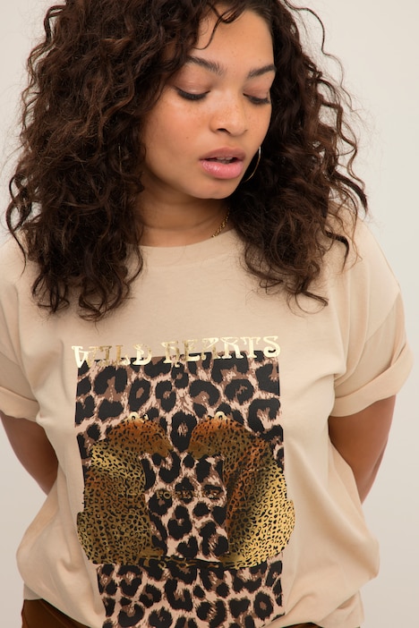 Metallic Animal Print Shirt