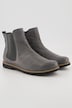 Bottines Chelsea en cuir nappa, fermeture éclair, largeur G