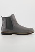 Bottines Chelsea en cuir nappa, fermeture éclair, largeur G