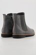 Bottines Chelsea en cuir nappa, fermeture éclair, largeur G