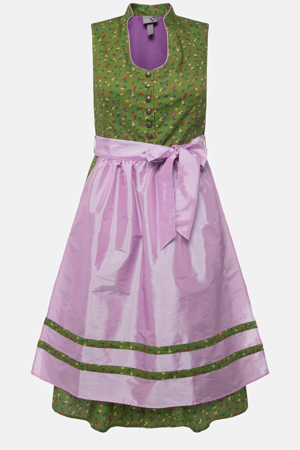 Stora storlekar Folkdräkt, Dam, grön, storlek: 50, Polyester/Bomull, Ulla Popken