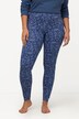 Legginsy Loungewear, modny nadruk, slim, bardzo miękkie