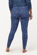 Legginsy Loungewear, modny nadruk, slim, bardzo miękkie