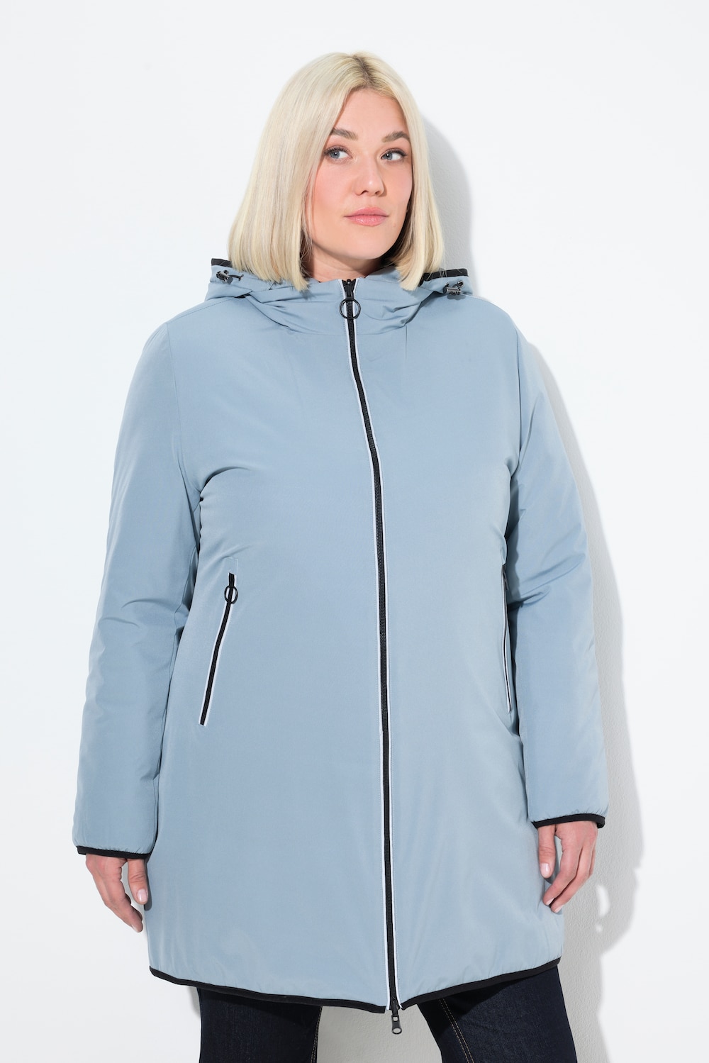 Große Größen HYPRAR Wende-Steppjacke, Damen, türkis, Größe: 54/56, Synthetische Fasern/Polyester/Elasthan, Ulla Popken