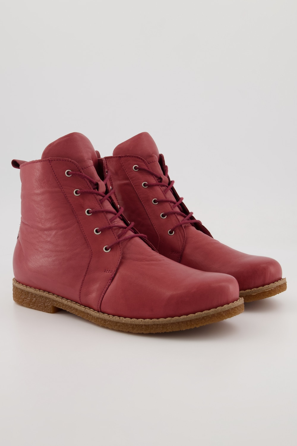 Grote Maten Leren boots, Dames, paars, Maat: 38, Leer/Overige, Ulla Popken