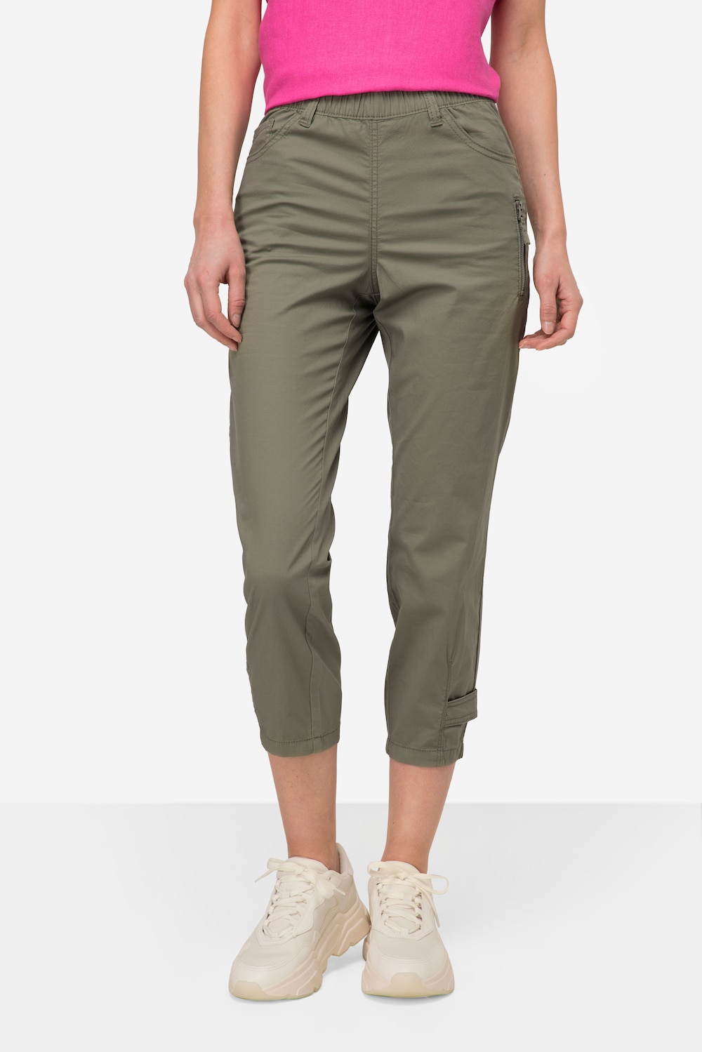 Große Größen 7/8-Cargohose, Damen, braun, Größe: 44, Baumwolle, LAURASON