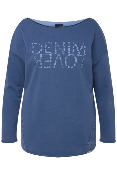 Dlouhá domácí mikina, extra měkká, kulatý výstřih, dlouhé rukávy