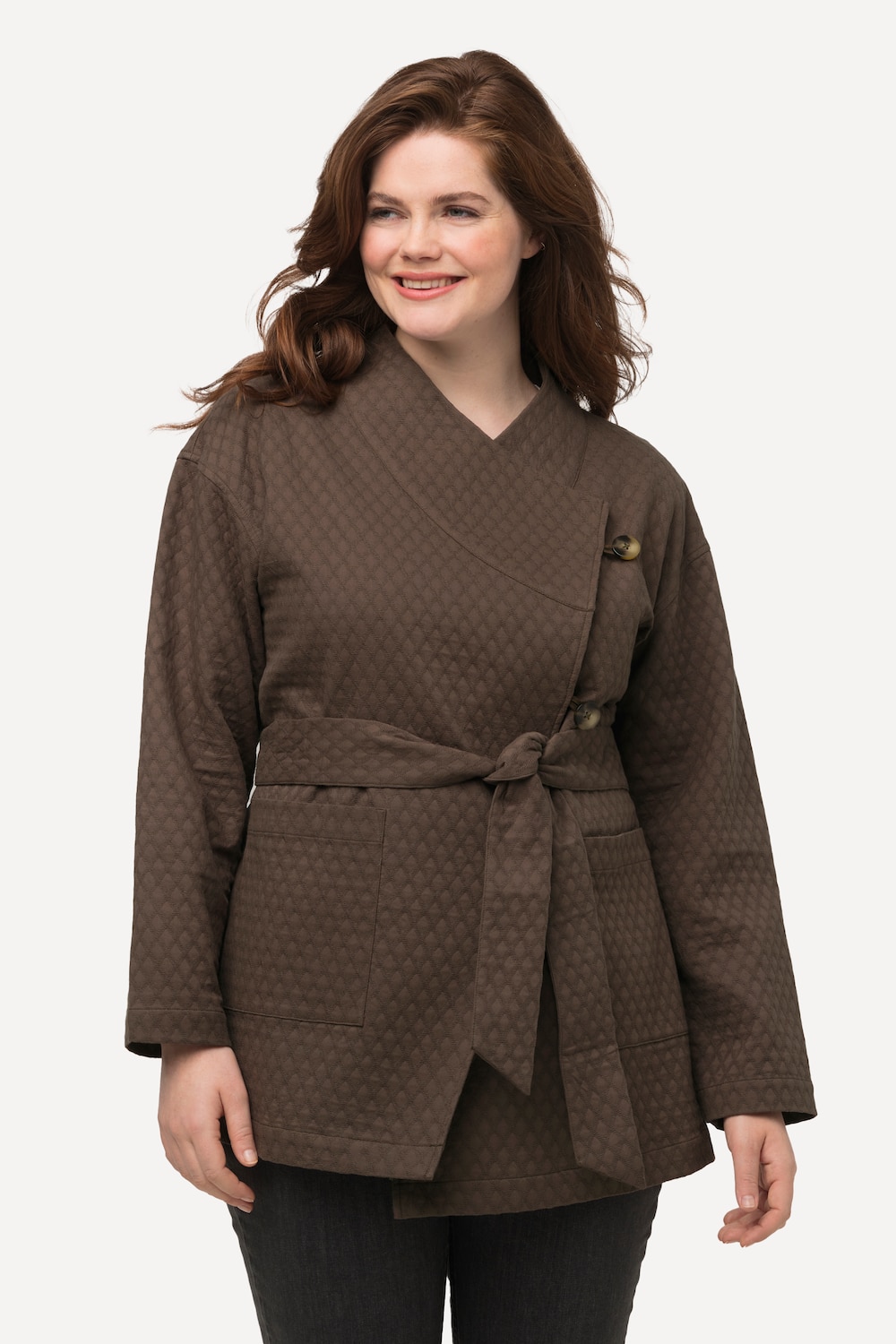 Große Größen Jacke, Damen, braun, Größe: 46/48, Baumwolle, Ulla Popken