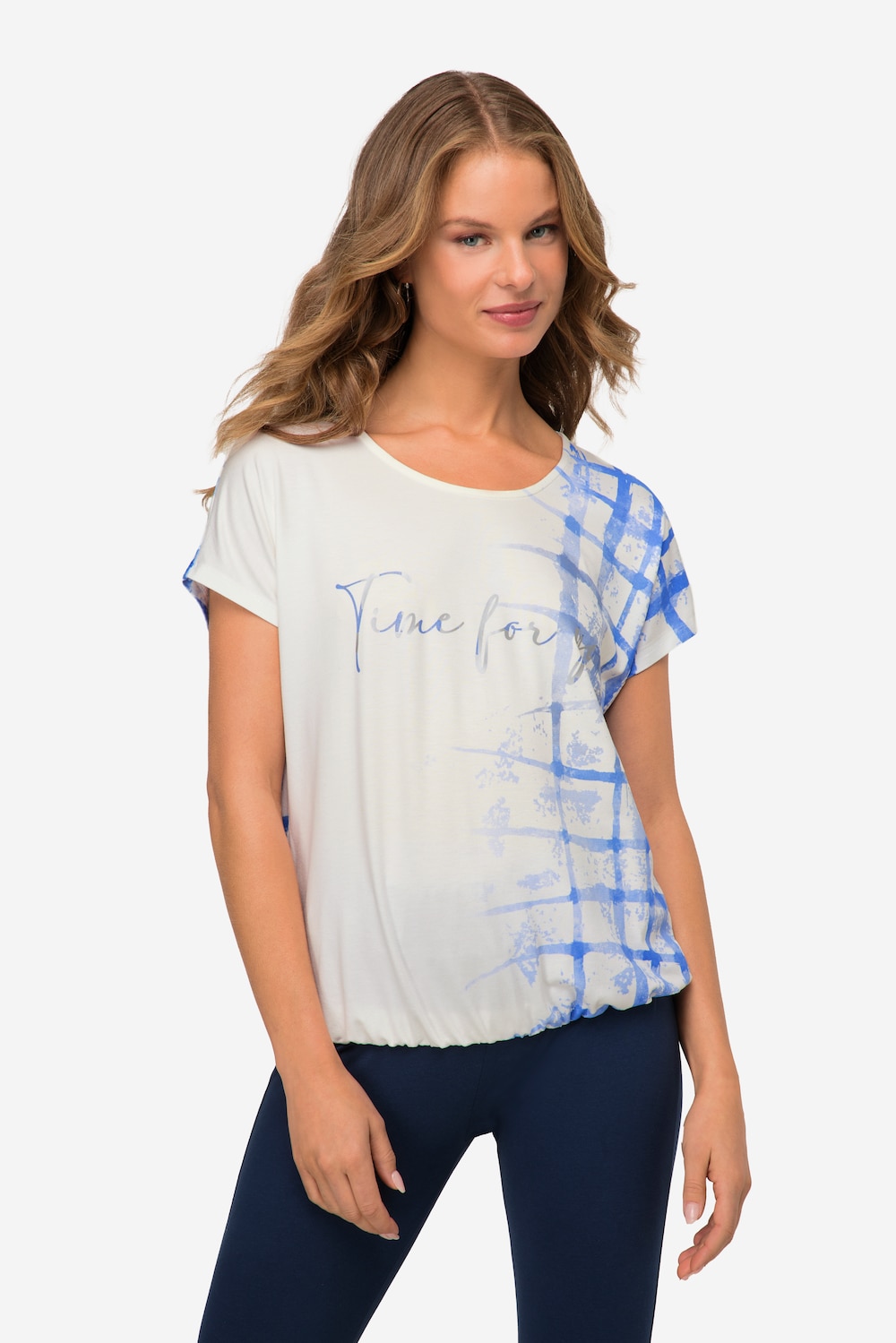 Große Größen T-Shirt, Damen, blau, Größe: L, Viskose, LAURASON