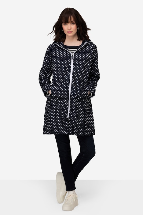 Polka Dot Longline Softshell Jacket