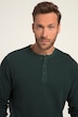 Henley, OEKO-TEX, Langarm, Waffelpiqué, Rundhals