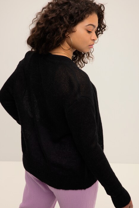 Cardigan Fille Col Rond - Manches Longues En Coton Doux - Boutons, Polyvalent Printemps/Automne