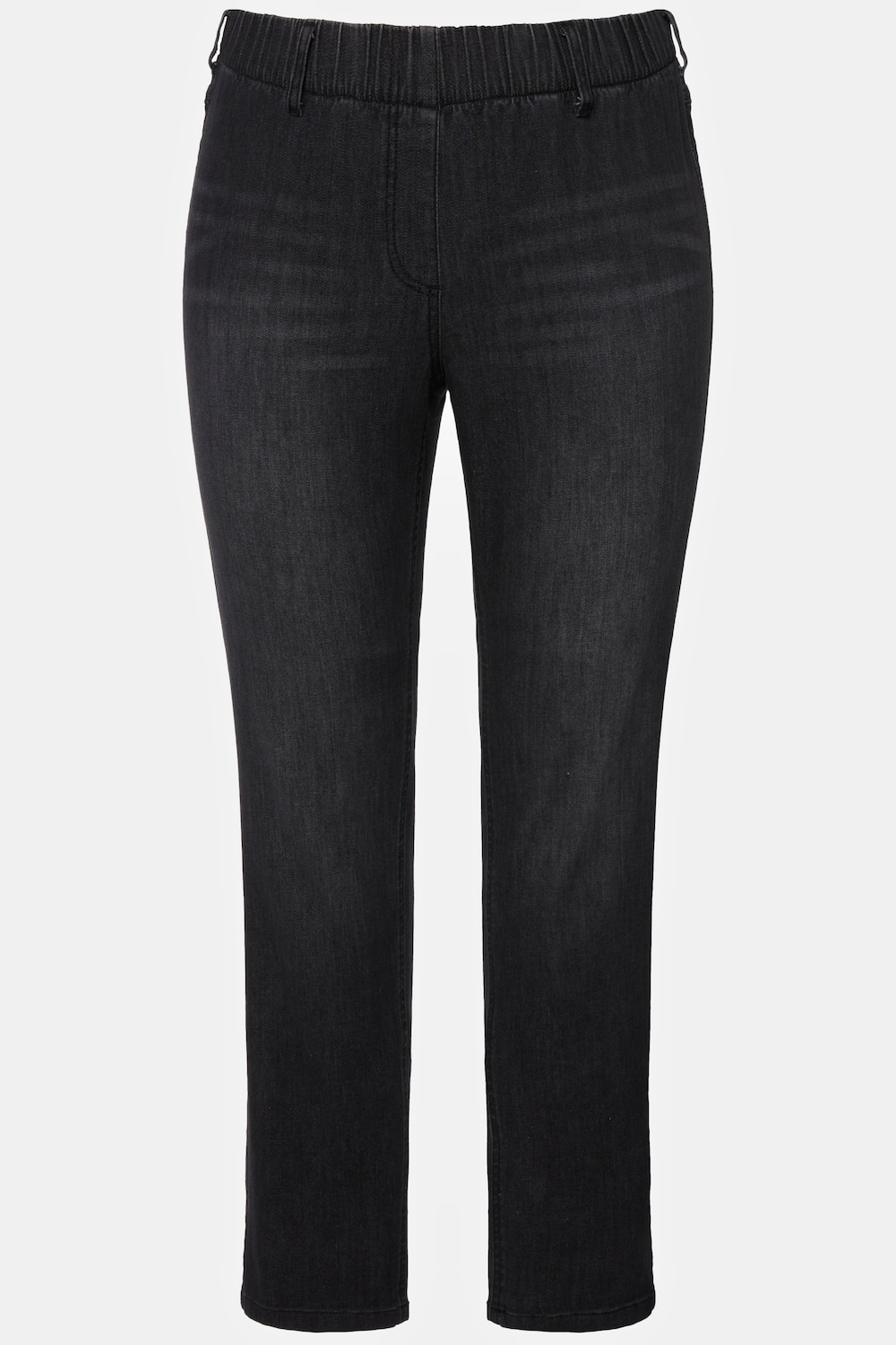 Stora storlekar Jeggings Sienna med smala ben och resårlinning, Dam, svart, storlek: 62, Bomull/Polyester, Ulla Popken