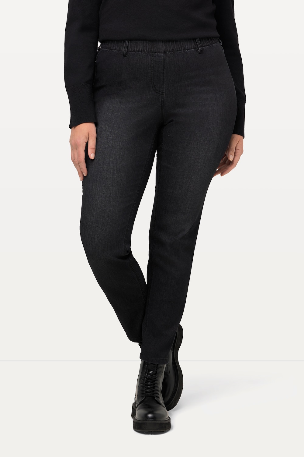 Große Größen Jeggings Sienna, Damen, schwarz, Größe: 44, Baumwolle/Polyester, Ulla Popken