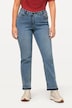 Jeans Mandy, Fransensaum, weites Bein, Stretch