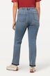 Jeans Mandy, Fransensaum, weites Bein, Stretch