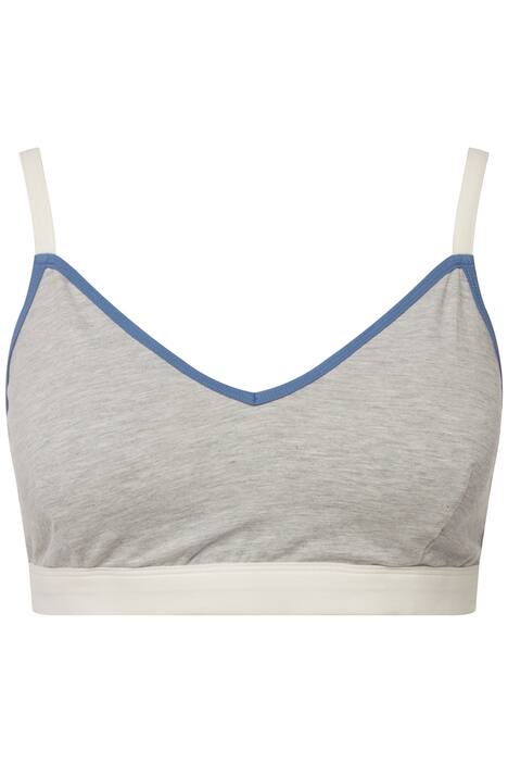 Bustier, výstřih do V, elastická ramínka, biobavlna