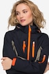 Sporty Contrast Color Water-Repellent Jacket