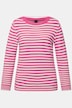 Pullover, Feinstrick, Ringel, U-Boot-Ausschnitt, Langarm