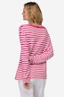 Pullover, Feinstrick, Ringel, U-Boot-Ausschnitt, Langarm