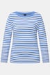 Pullover, Feinstrick, Ringel, U-Boot-Ausschnitt, Langarm