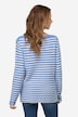 Pullover, Feinstrick, Ringel, U-Boot-Ausschnitt, Langarm