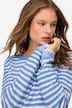 Pullover, Feinstrick, Ringel, U-Boot-Ausschnitt, Langarm