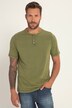 Henley, short sleeve, CoolDyed look, round neck, up to 8 XL